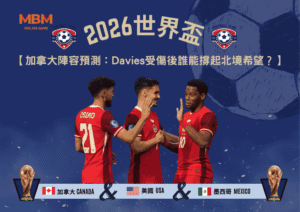 2026世界盃加拿大陣容預測：Davies受傷後誰能撐起北境希望？